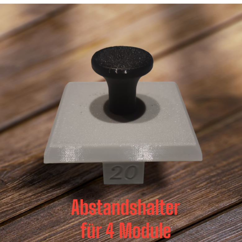 PV Abstandshalter Kreuz Set kaufen | Solarmodule 3D Druck – DruckW3D